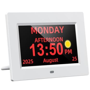 Imagem de Canupdog Calendário digital de 17,78 cm, agenda de parede 2025-2026 inclui calendário de mesa