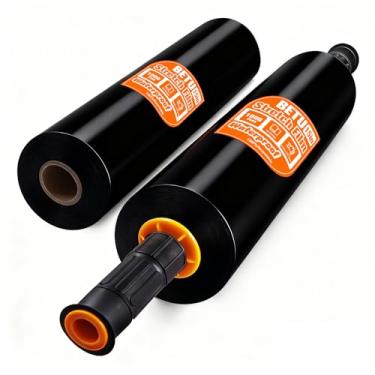 Imagem de BETU Película elástica de plástico para suprimentos de mudança 38 cm x 305 m, rolo elástico retrátil industrial para embalagem de móveis caixas de transporte de paletes armazenamento com alças, pacote