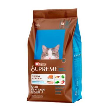 Imagem de Ração Quatree Supreme para Gatos Sênior +7 Salmão e Frango 10.1kg - GR