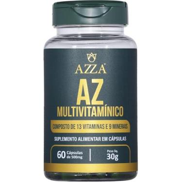 Imagem de Azza, Multivitamínico A-Z, Composto de 13 vitaminas e 9 minerais, Suplemento alimentar, 60 cápsulas rígidas • 20 doses, Verde