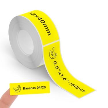 Imagem de Etiquetas Térmicas DETONGER 1/2 Largura Compatível com Refil de Fita Adesivos Revestidos para Etiquetadoras Fitas de Etiquetas, Escritório Doméstico, Escola, Uso Empresarial, Adesivo, À Prova de