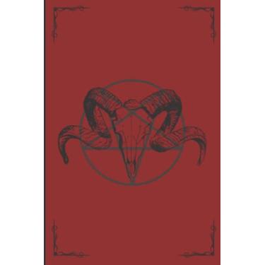 Imagem de Black Ram Grimoire: Blank Dot Grid Baphomet Spell Book Grimoire with Magickal Appendices 6x9 160 Page