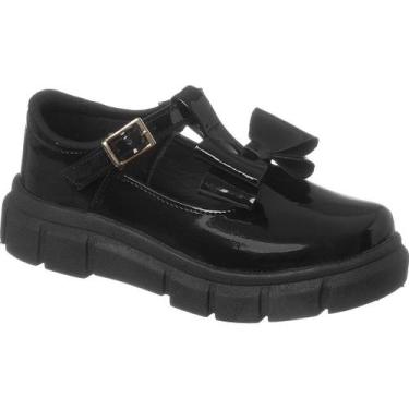 Imagem de Sapato Boneca Infantil Menina Verniz Com Laço - PINOKIO CALÇADOS, Pret
