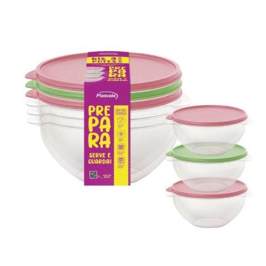 Imagem de Kit 3 Potes Biovita 500ml Plasvale Variado