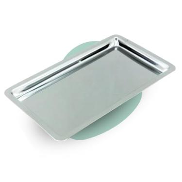 Imagem de Bandeja Inox Médico Dentista Clinica 22x09x1,5cm Hospitalar