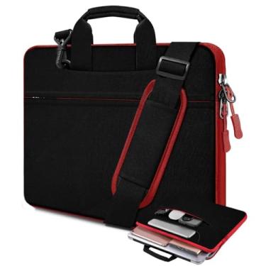 Imagem de Bolsa de ombro para laptop de 13,3 polegadas, pasta fina para computador com alça compatível com MacBook Air/Pro 13/Pro 14, XPS 13/14, HP Dell ASUS Lenovo e a maioria dos notebooks de 13 a 14
