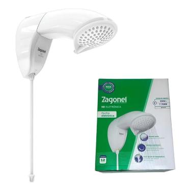 Imagem de Chuveiro Elétrico Zagonel Eletrônico Nd - Branco - 7.7 Kw