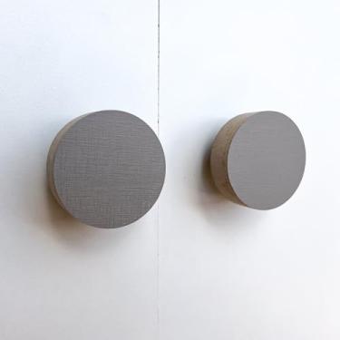 Imagem de 3 Puxadores Bola Cinza Infantil Cômoda Gaveta Porta Armário Móveis