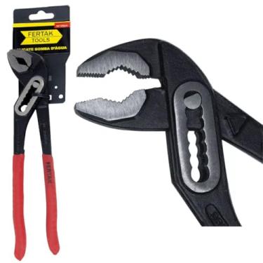 Imagem de Alicate Bomba de Água Bico Papagaio Para Encanador Cabo Emborrachado 10" Polegada