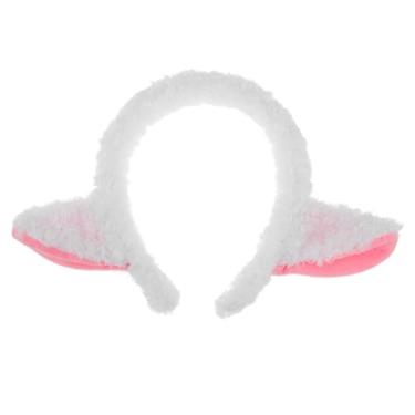 Imagem de Packove Tiara de Orelhas de Ovelha, Tiara de Pelúcia Com Orelhas de Cordeiro, Fofa Com de Cordeiro, Com de Animais, de Ovelha para Festa de Aniversário