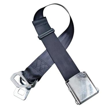 Imagem de Extensor de cinto de segurança ajustável para avião, cinto preto de 81 cm de comprimento, compatível com todas as companhias aéreas do sudoeste