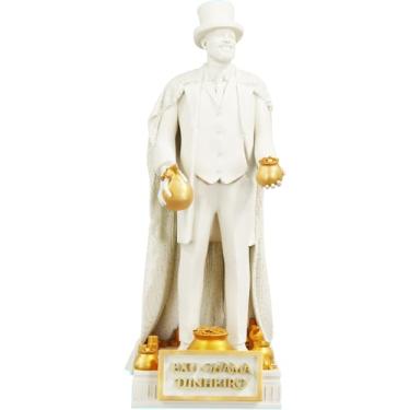 Imagem de Estátua Exu Chama Dinheiro Umbanda Candomblé (Cor Mármore Dourado)