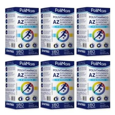 Imagem de kit 6 Polimais Polivitaminico Az + Minerais 60Cps - Nutriex Suplementos