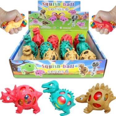 Imagem de Caixa 24 Brinquedos Dinossauro Lembrança Aniversário Festa Sacola Surpresa