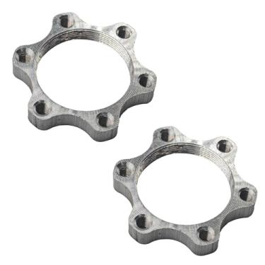 Imagem de bociloy Adaptador de freio a disco de cubo de bicicleta de 48 mm, suporte rosqueado de roda livre para conversor de rotor de 6 parafusos, kit de conversão de flange de cubo de bicicleta para