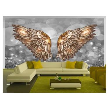 Imagem de Papel De Parede 3D Arte Asas Selfie Insta Cores 3,5M Tra288 - Você Dec