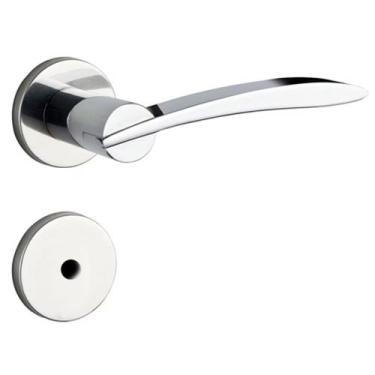 Imagem de Fechadura para Banheiro Soprano Hórus com Roseta, Cromado - HÓRUS-4053