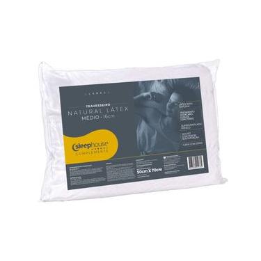 Imagem de Travesseiro Látex Médio 50x70x16 LN1102 - Sleep Complements Branco