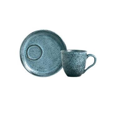 Imagem de Conjunto com 6 Xícaras De Chá Orgânico 170ml com 6 Pires Descentralizado Night Sky