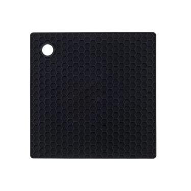 Imagem de Descanso De Panela Quadrado De Silicone Preto 18Cm - Weck