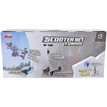 Imagem de Patinete scooter net tunado com led preto 50kg zoop, ., UN