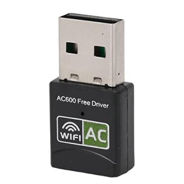 Imagem de KIMISS Adaptador WiFi USB Adaptador de Rede Sem Fio de Banda Dupla de 600 Mbps para Laptop e Desktop, Suporta Modo AP, IEEE 802.11g, Plug and Play, Conectividade 2.4G/5.8G