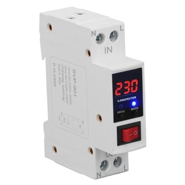 Imagem de LiebeWH Protetor de Tensão Monofásico Auto-recuperação Sob o Dispositivo de Proteção Interruptor de Reinicialização Automática Exibição Automática Em Tempo Real AC 80V-400V, Protetor de Tensão de