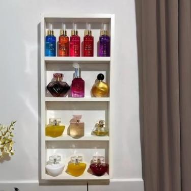 Imagem de Expositor Prateleira Porta Perfume Esmalte Decorações Com Divisórias Em MDF