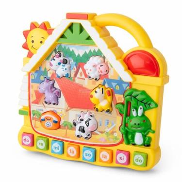 Imagem de Brinquedo Teclado Casinha Dos Bichos Piano Musical Para Bebês Com Sons