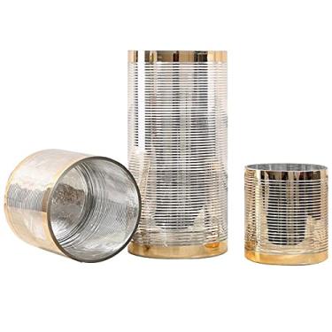 Imagem de YYBOES Vaso de vidro para decoração de vaso de flores, decoração moderna e simples nórdica para casa, sala de estar, mesa de jantar, arranjo de flores, vaso de vidro de flores secas, vidro hidropônico