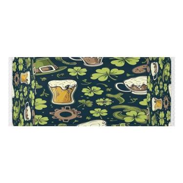 Imagem de Wassud Capas de lavadora e secadora com padrão de cerveja, protetor de lavadora com sacos de armazenamento, capa de geladeira à prova de poeira com bolsos para lavanderia doméstica, cozinha, 120 x 55