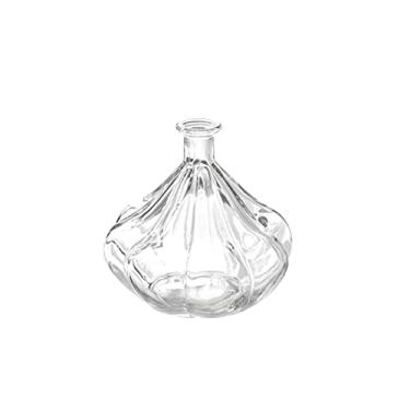 Imagem de Vasos para flores, estilo nórdico pequeno vaso de vidro fresco arranjo de flores flores secas ornamento decoração, adequado para lareira quarto cozinha sala de estar Cen (cor: 1) (3)