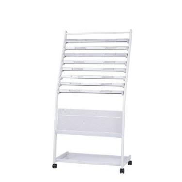 Imagem de LMJYU Suporte de revista, suporte de jornal, suporte de jornal, suporte de revista, expositor de ferro, prateleira requintada, porta-revistas, organizador