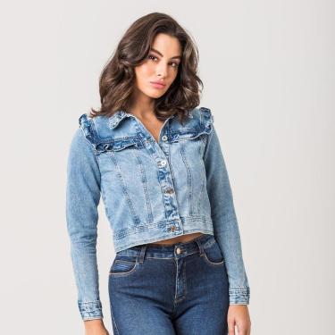 Imagem de Jaqueta Jeans Babados Zune-Feminino