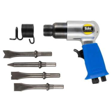 Imagem de Martelete Pneumático Eda Profissional 150mm com 3 Formões 1 Ponteiro