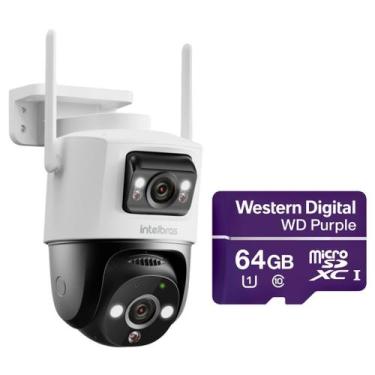 Imagem de Câmera Inteligente Wi-Fi 3 Megapixels 360º c/ Cartão 64GB iM9+ Full Co