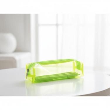 Imagem de Estojo Escolar Necessaire Transparente PVC Grosso 20x6cm Cores Vibrant