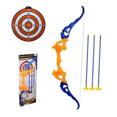 Imagem de Arco E Flecha Infantil Com Ventosa Alvos E Bolsa - 99Toys, Arco Arquei
