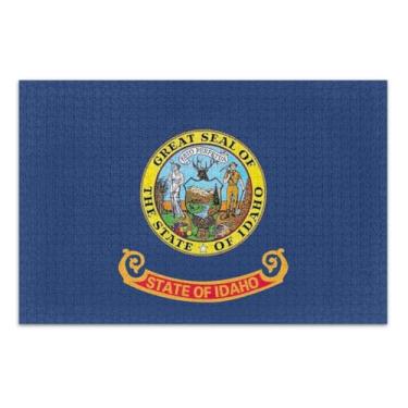Imagem de Idaho State Flag Puzzle for Adults, 1000 Piece Puzzles for Adults, Interlock Perfectly, Home Decor Gift Party for Men Women