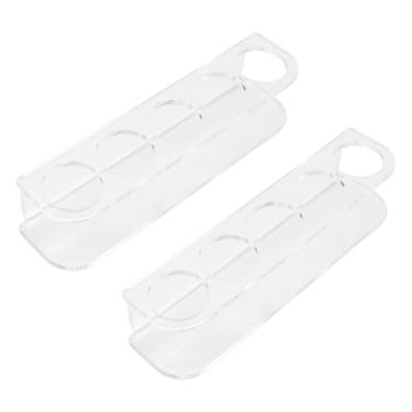 Imagem de Eujgoov Organizador Acrílico do Armazenamento do Refrigerador Suporte Frasco, Prateleira Montável na Parede para Frascos de 2.5cm, Solução de Economia de Espaço para o Refrigerador Doméstico da Cozinha