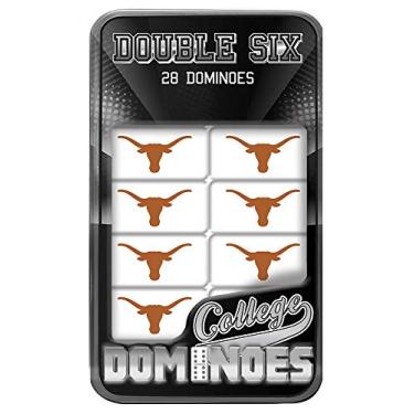 Imagem de MasterPieces NCAA Texas Longhorns Double Six Dominoes
