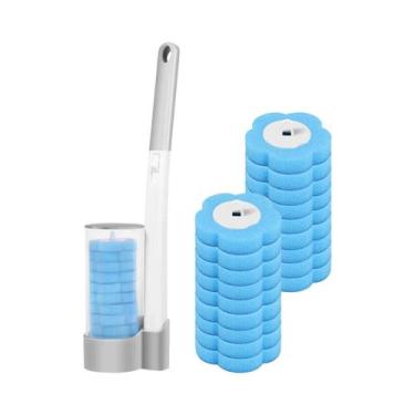 Imagem de Kit De Limpeza Para Banheiro Com Escova De Vaso Sanitário De Cabo Long