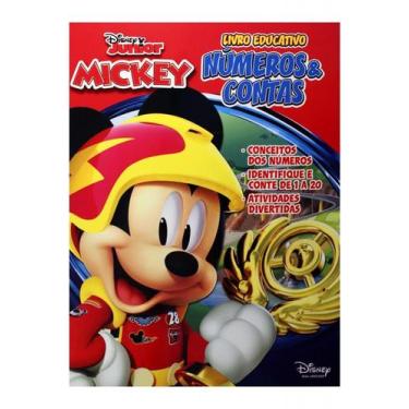 Imagem de Livro educativo - números e contas - disney júnior mickey - Bicho Espe