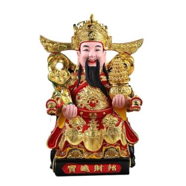 Imagem de FENNYYAR Deus da riqueza consagrar Buda de resina, 30 cm 30 cm, ornamento de oferta doméstica de estátua