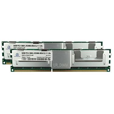 Imagem de Adamanta Atualização de memória LRDIMM de 64 GB (2 x 32 GB) para Dell PowerEdge M620 com processador Intel Xeon E5-2600 v2 CPU DDR3 1600MHz PC3-12800 ECC Chip IMB reduzido 4Rx4 CL11 1,35v