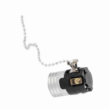 Imagem de GLOGLOW Suporte de Luz Vintage, Controle Fácil Com Corrente de Tração, Construção Robusta Em Alumínio, Cabe Em Lâmpadas E27, Perfeito para Decorações de Iluminação de Casa, Restaurante e Hotel (Prata)