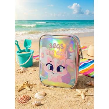 Imagem de Estojo Infantil Puket Grande Gata Sereia