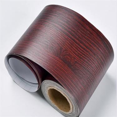 Imagem de GQQGSHOP Faixa autoadesiva de borda de parede de 5 metros à prova d'água para decoração de borda de parede, painéis de parede de PVC, borda de teto, moldura de porta, linha de cintura, decoração de