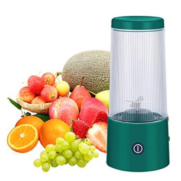 Imagem de Copo de Liquidificador e Mixer Elétrico Portátil Recarregável via USB Smoothie Manual Máquina Frutas Vegetais para Milkshakes Comida Bebê Viagem Escri
