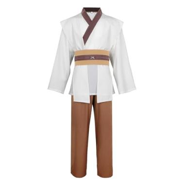 Imagem de TZIISOA Conjunto de túnica masculina para adultos, fantasia cosplay de Halloween, Z3921twh, 3G